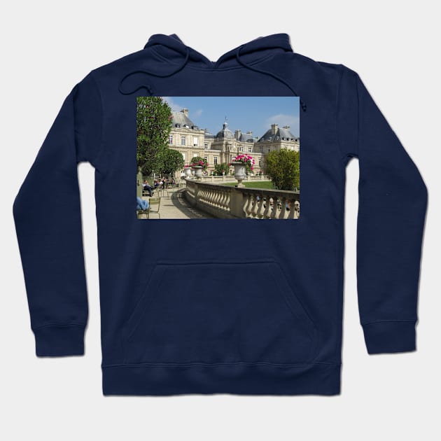 Paris Luxembourg Gardens and Senate Hoodie by BlackBeret